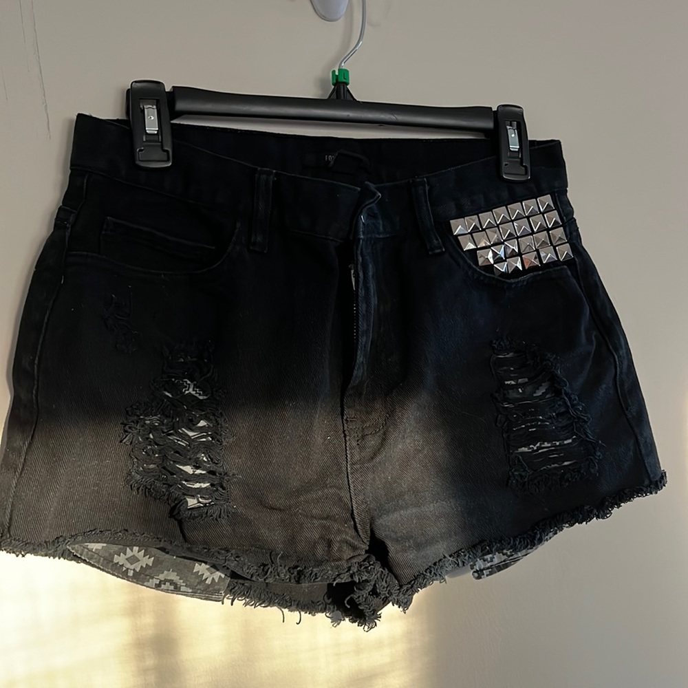 Forever 21 black jean shorts